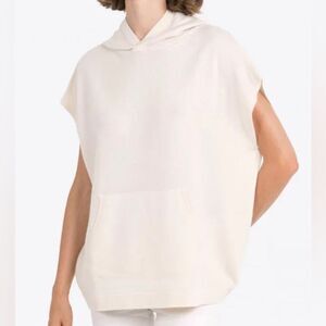 Maisoncashmere Women's Cashmere Sleeveless Lounge Hoodie Made in Italy